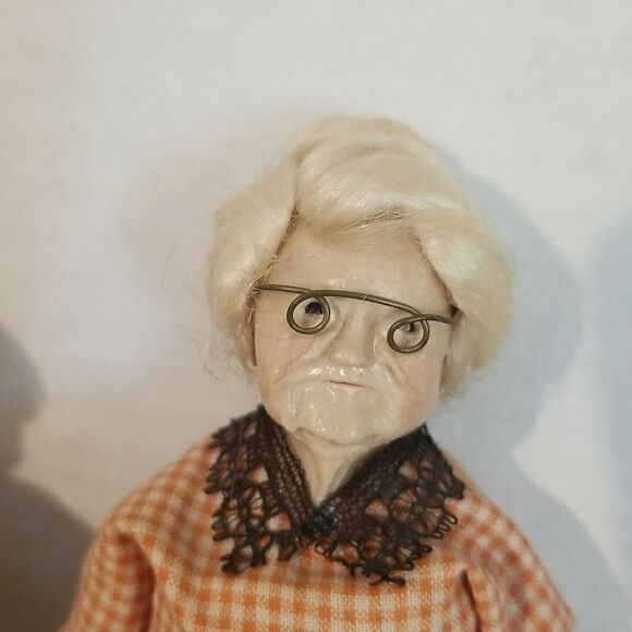 Grandma & Grandpa Dolls Handmade by Rena's Dough Or - Picture 4 of 15